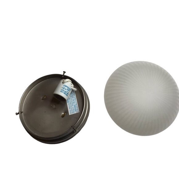 Ceiling Light Fixture Flushmount Flush Mount Round Circular GLobe Lamp Metal 6" - Picture 10 of 10